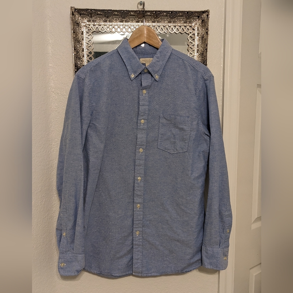 Sonoma Blue Button Down Shirt - M
